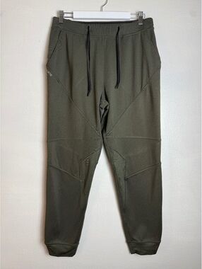 Hylete Men's Olive Green Jogger Sweatpants with Drawstring Waist